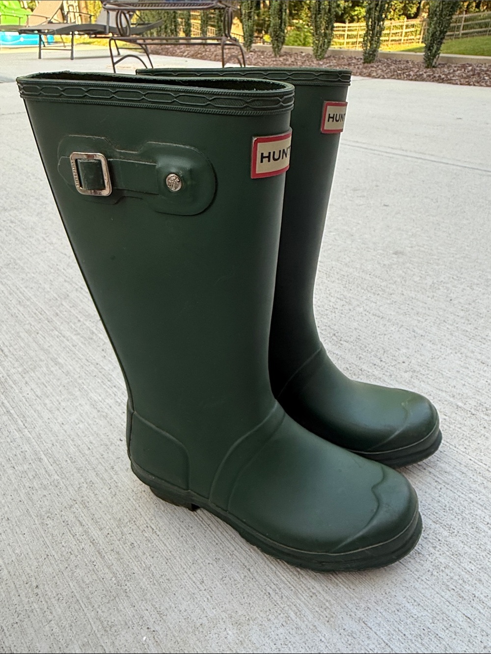 Hunter Original Kids Boots Hunter Green EU 34 Unisex Girls 4 Boys 3